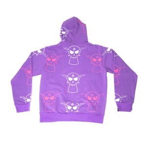 Adventures Purple Zipper Hoodie