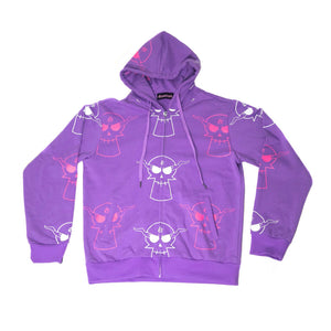 Adventures Purple Zipper Hoodie